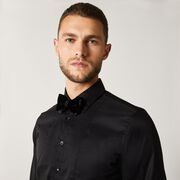 Mens Black Long Sleeve Shirt